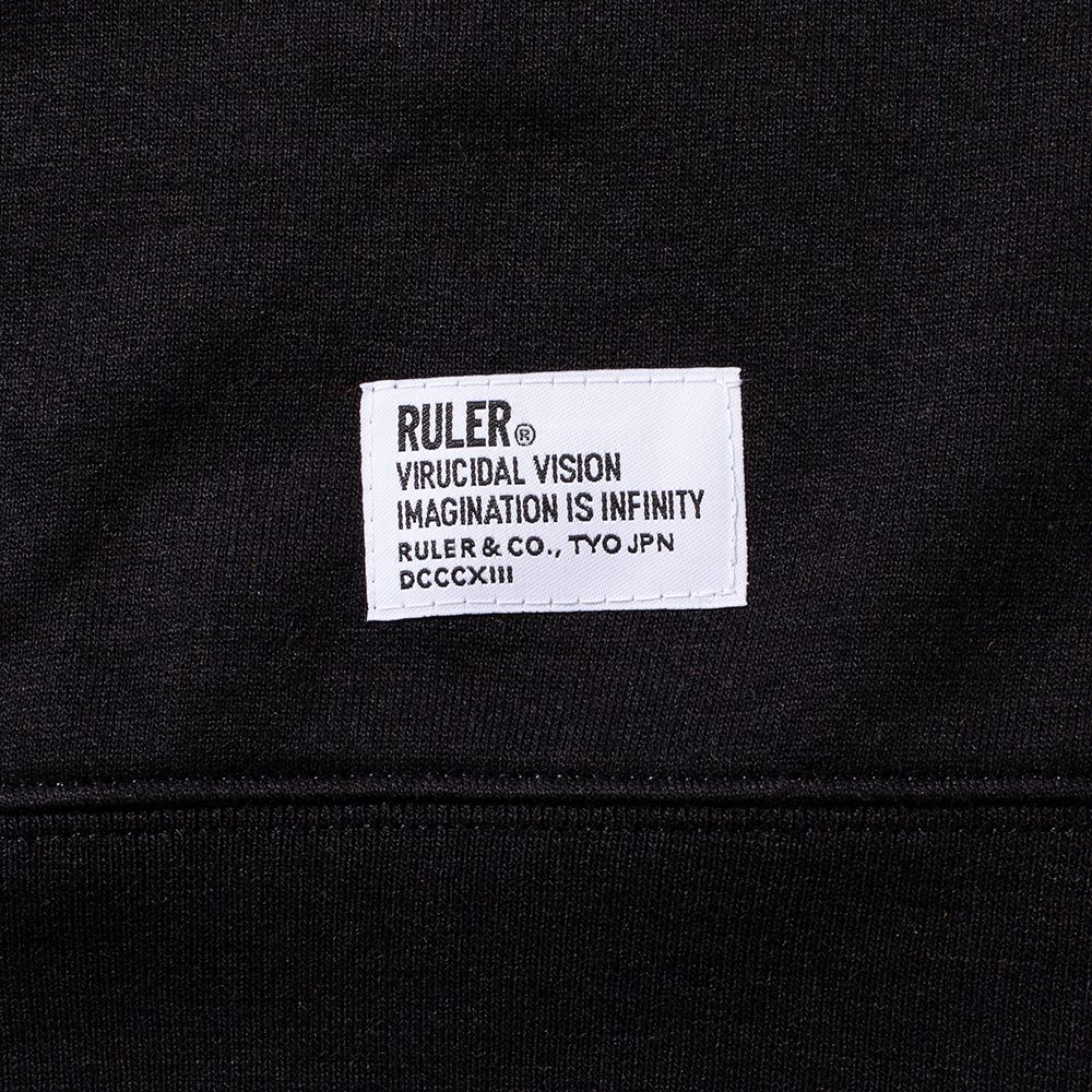 【限定発売】SKANDA LTD.W-NAME CP 9OZ.SWAETSHIRT (BLACK)