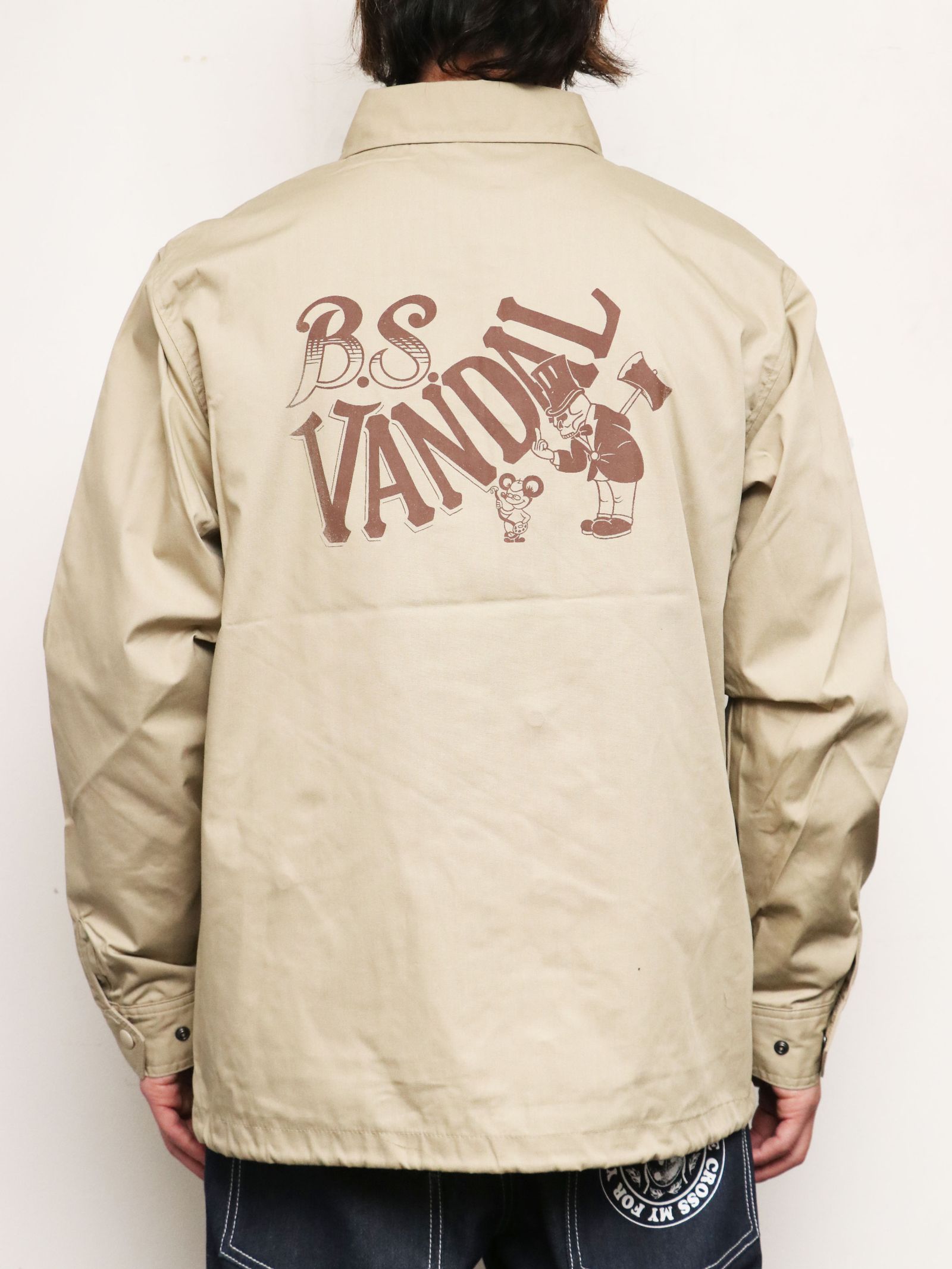 SKANDA ORIGNAL T/C コーチジャケット (ベージュ) / SKANDA ORIGNAL  T/C COACH JACKET (BEIGE)