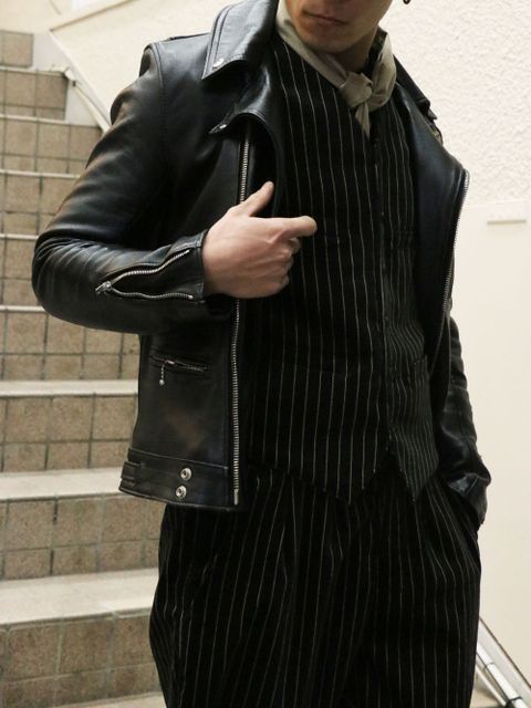 "大事な時にキメる" フォーマルとLewis Leathersの組み合わせ
