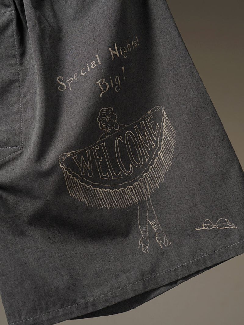 STANDARD BOXER SHORTS "PANTY MESSAGE SPECIAL NIGHTS!" (BLACK)