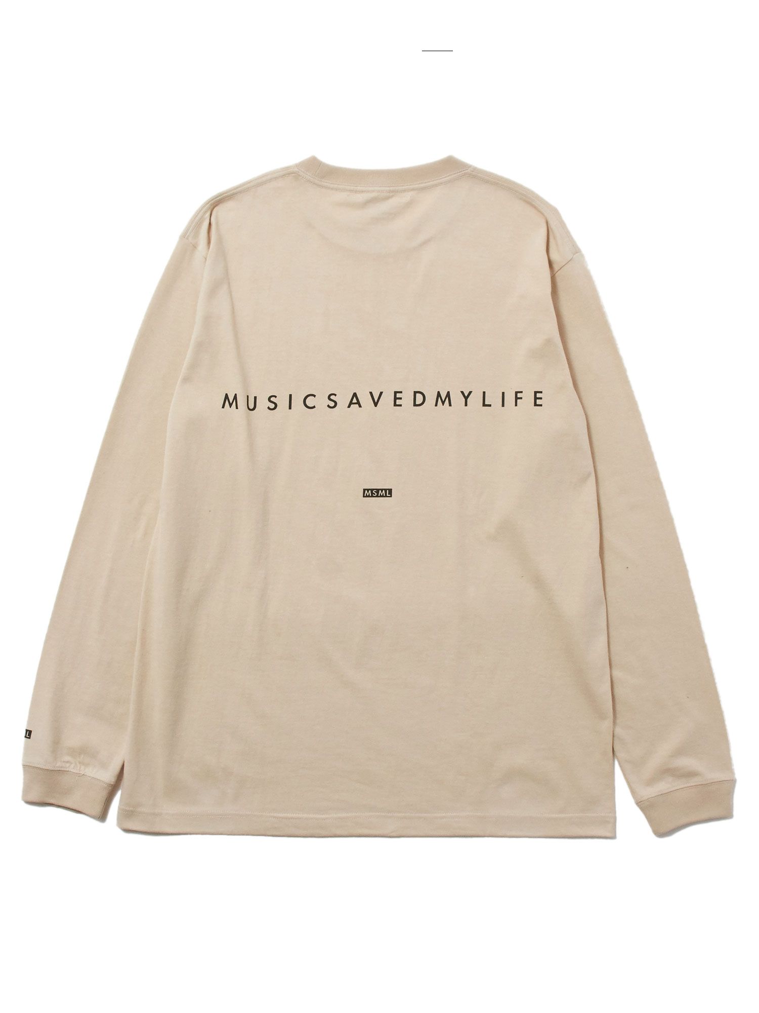 MSML(MUSIC SAVED MY LIFE) - ボックス ロゴ ロング スリーブTシャツ