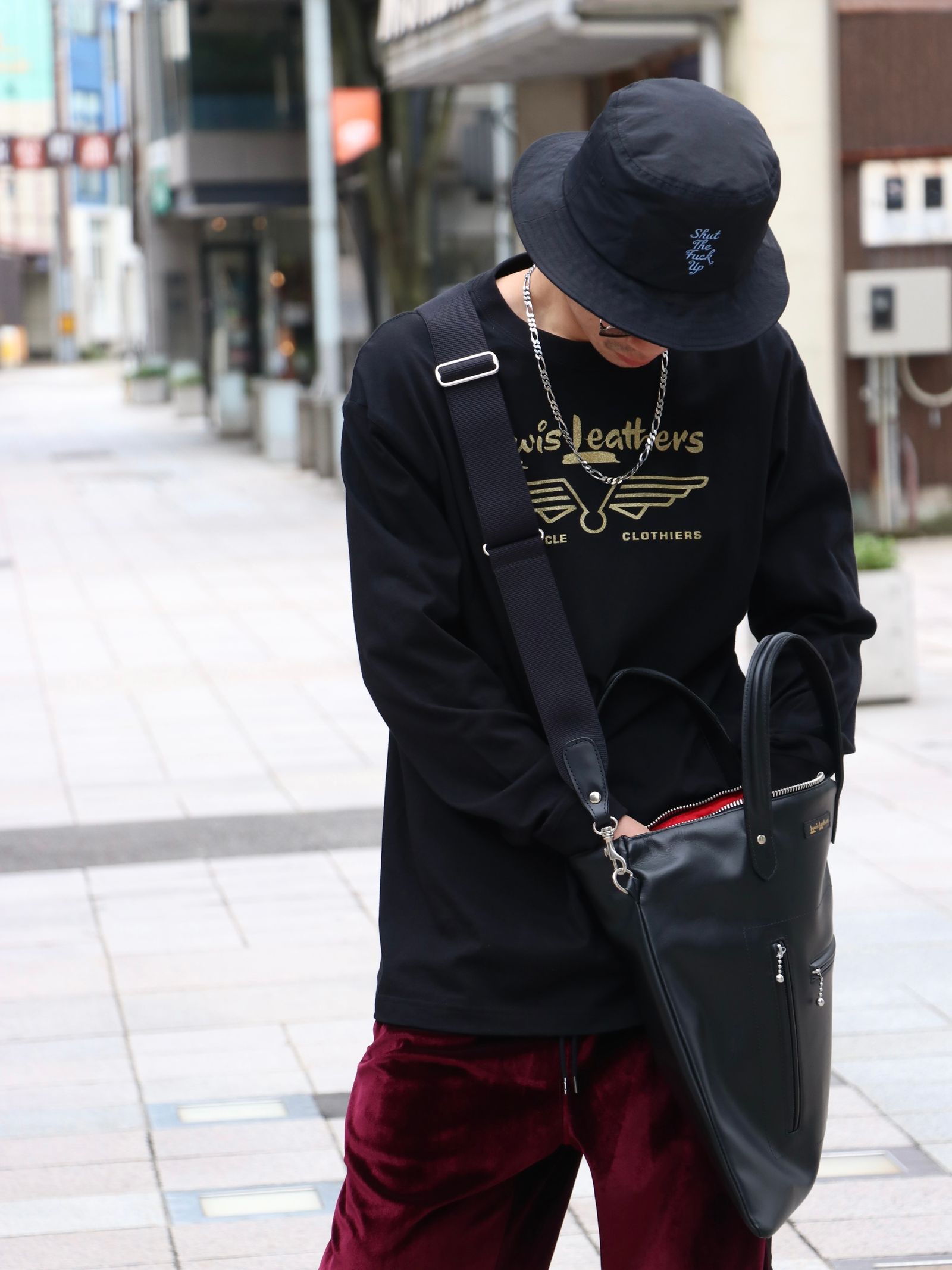 Lewis Leathers - BRONX BAG (BLACK) | SKANDA