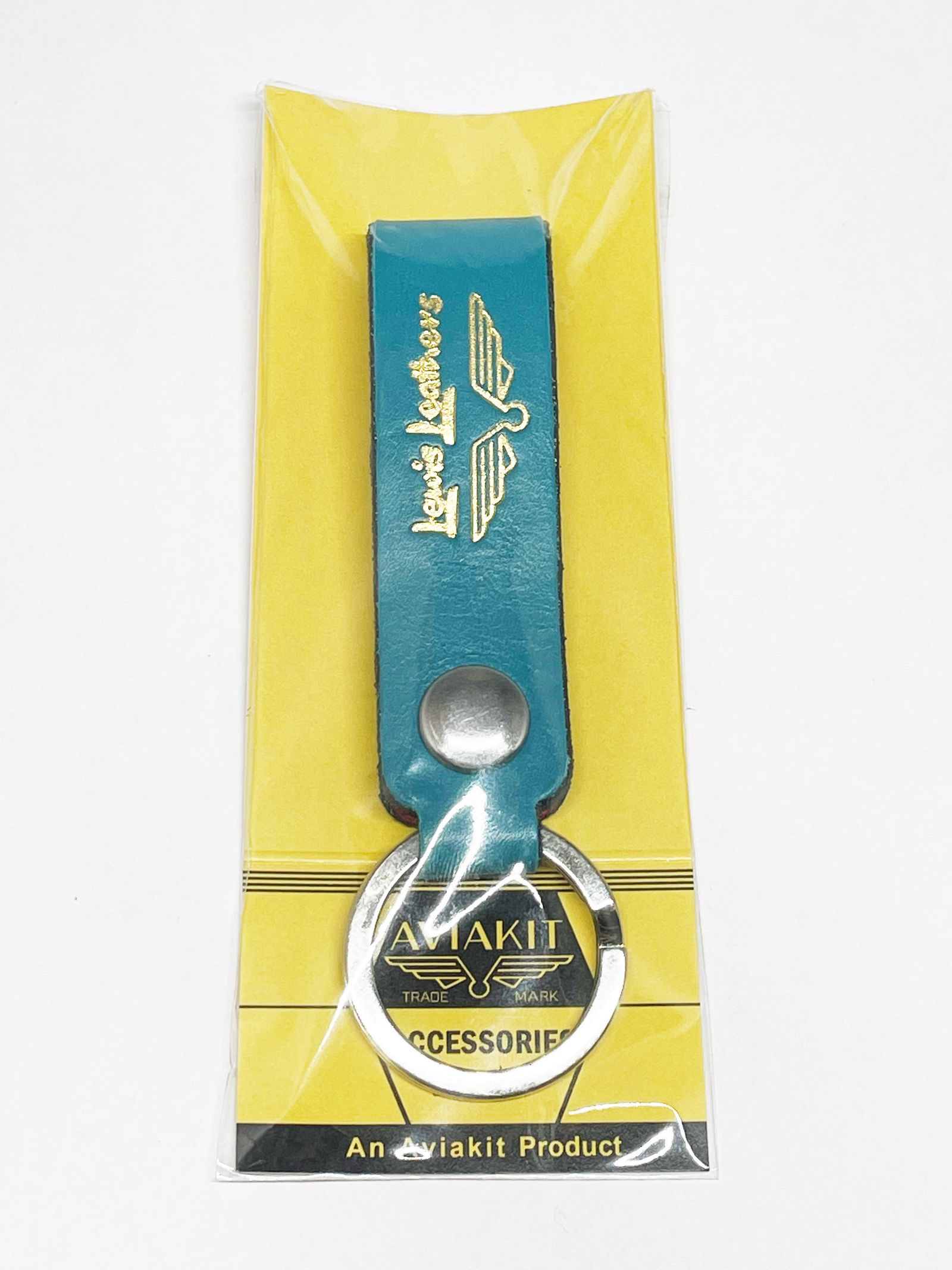 【即日発送可能】LEWIS LEATHERS BELT LOOP KEYRING MK-1 (TURQUOISE)