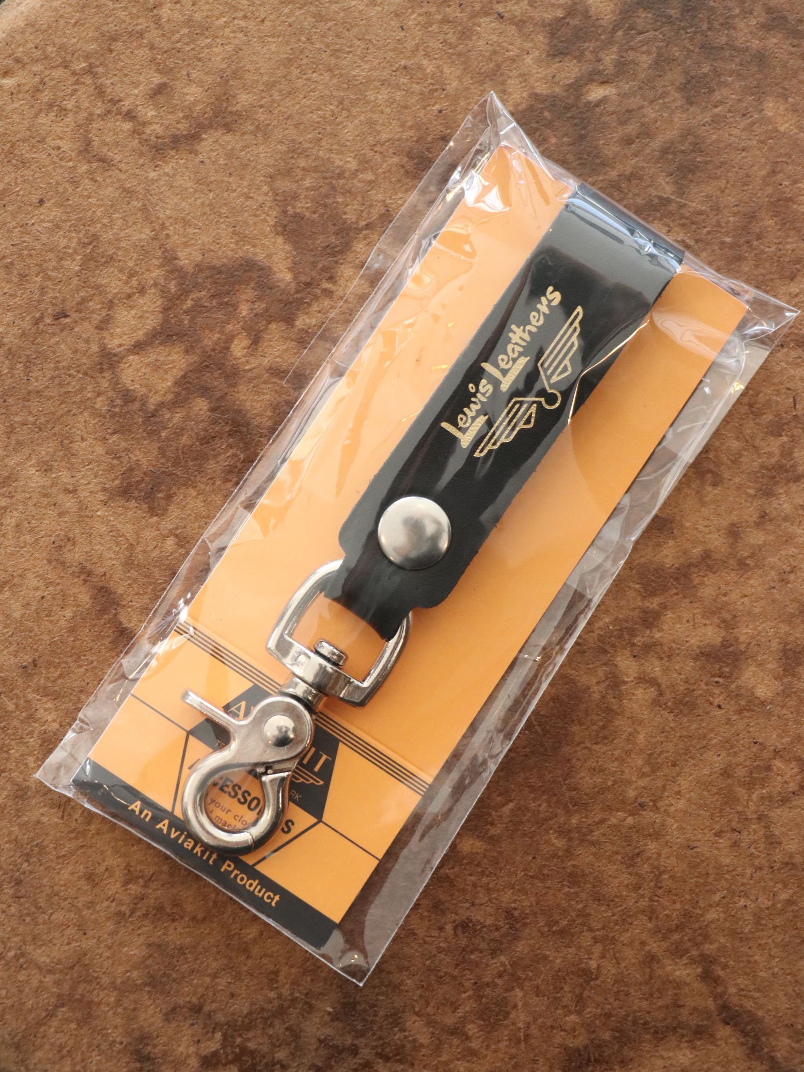 【限定発売】LEWIS LEATHERS BELT LOOP KEYRING MK2 (BLACK×BROWN)