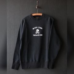 BS BOXERCISE SWEATSHIRT WITH SKULL（MIDNIGHT BLACK）