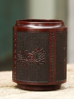 CHECKERING CUP (WIPE-LACQUER)