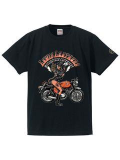 EROSTIKA × LEWIS LEATHERS "vol.1" S/S T-SHIRTS (BLACK)
