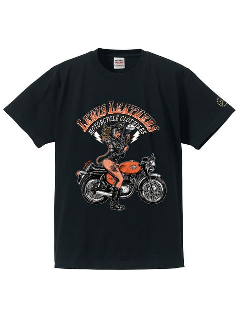 EROSTIKA × LEWIS LEATHERS "vol.1" S/S T-SHIRTS (BLACK)