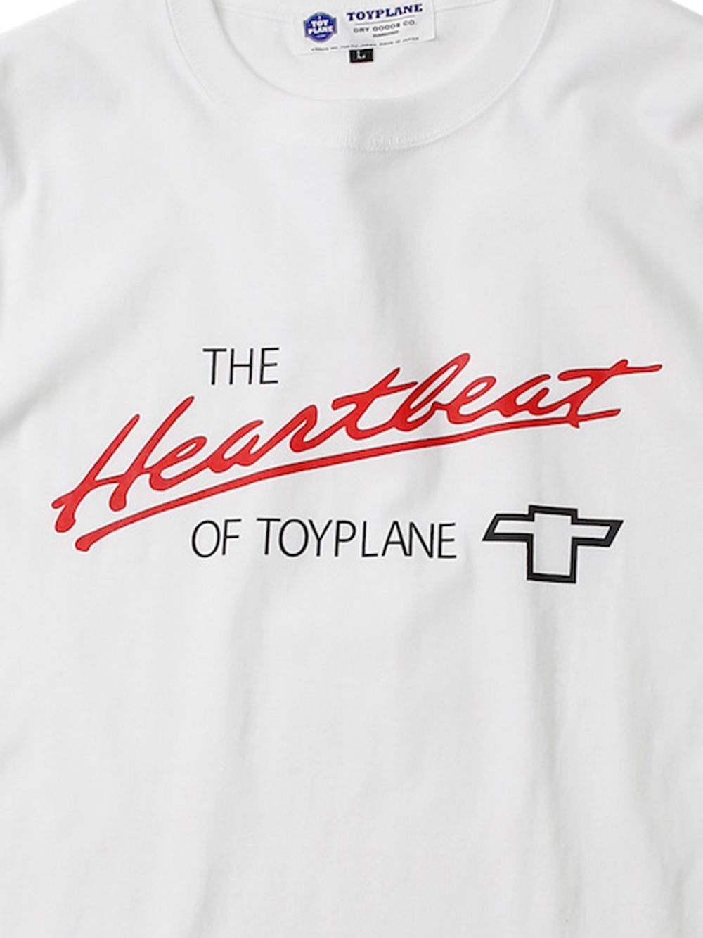 HEART BEAT 3/4 TEE (WHITE)