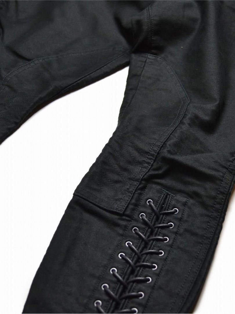 BLACK SIGN - MOLESKIN SHERIFF BREECHES (SILKY BLACK) | SKANDA