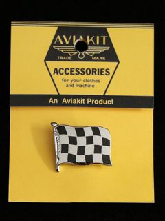 "CHECKERED FLAG" BADGE