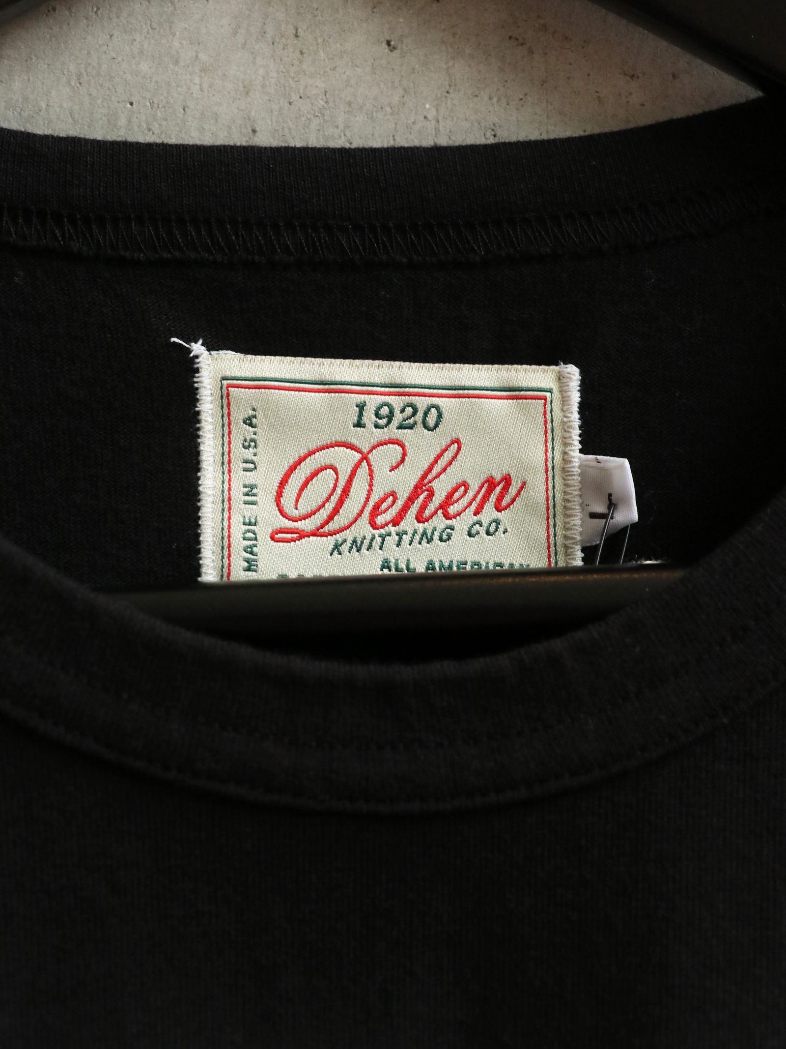 WESCO×DEHEN "100YEARS LOGO" POCKET T-SHIRTS (CLASSIC BLACK × WHITE)