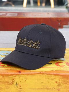 SKANDA カーブバイザーミドルキャップ / SKANDA Curve Visor Middle Cap (BLACK×BLACKSTAR)
