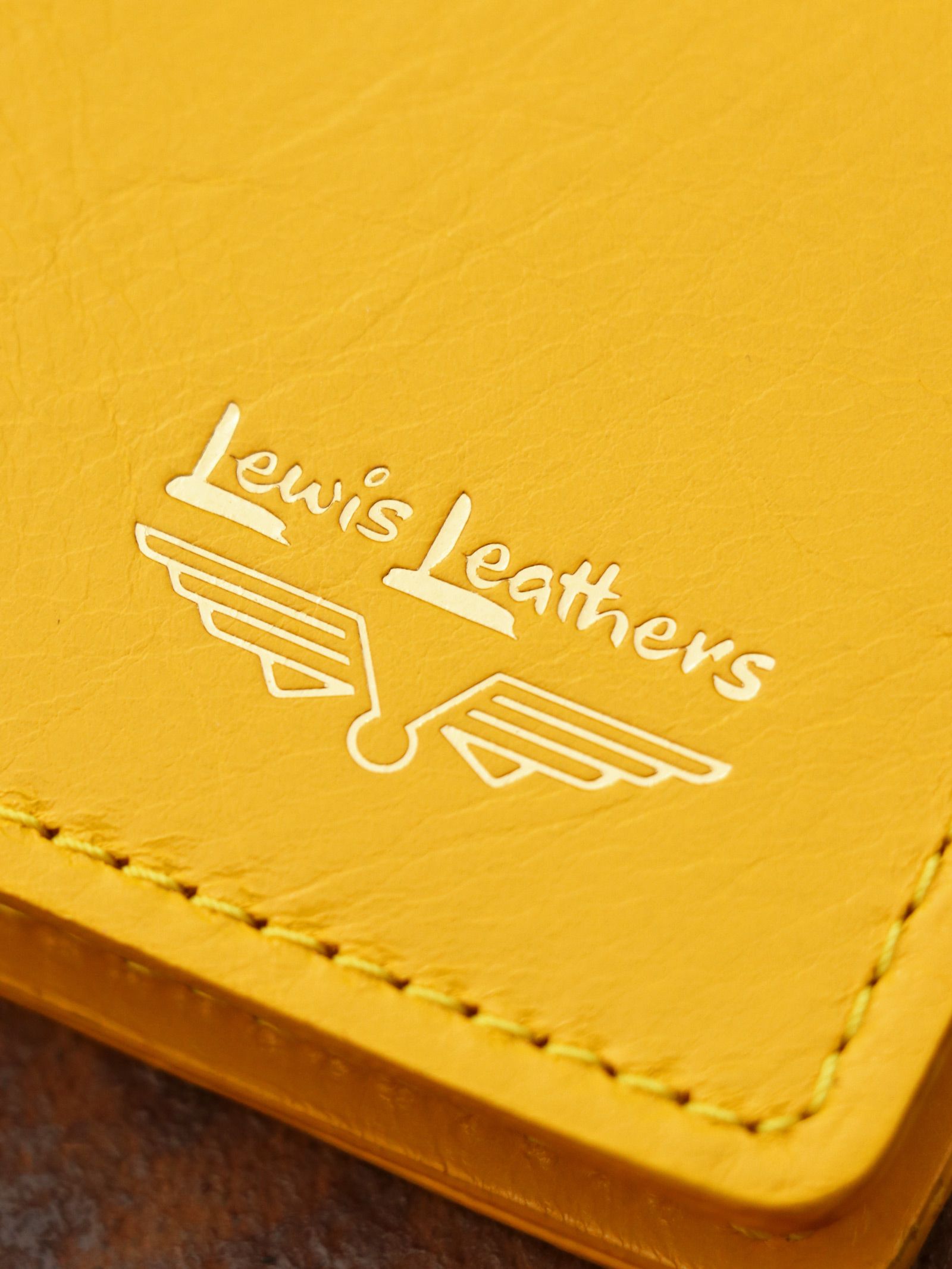 LEWIS LEATHERS CARD CASE (YELLOW)