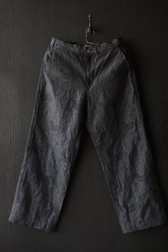 “TIGER ＆ CRESENT MOON” ADJUSTABLE WAIST TROUSERS (DEEP INDIGO)