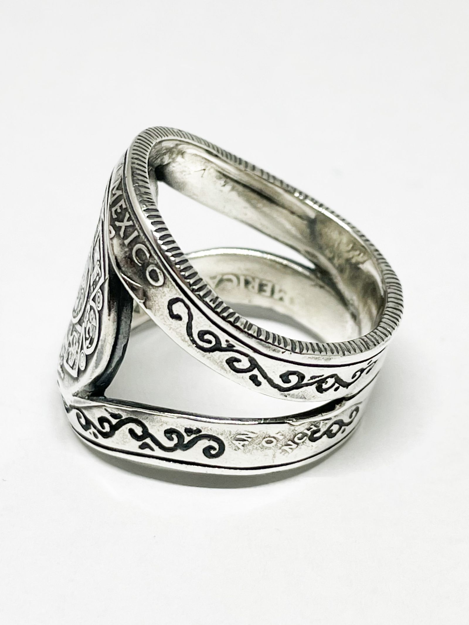 MAYA CALENDER MEDAL RING (SILVER925)