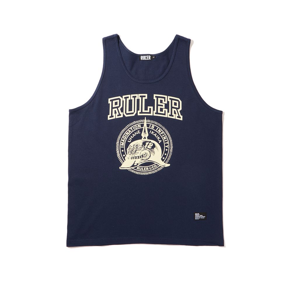 COURAGE BB COTTON TANK TOP (BLACK, NAVY)