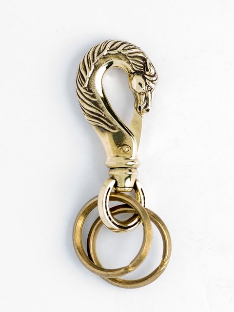 HORSE KEY HOOK (BRASS) L SIZE