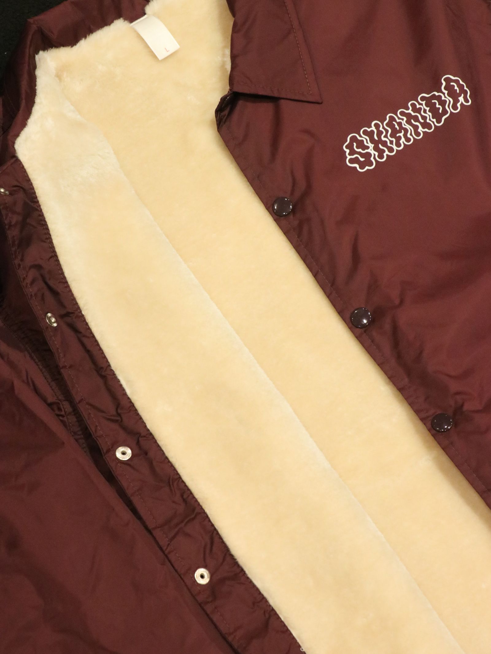 "S" LADY BOA COACH JACKET (BURGUNDY)