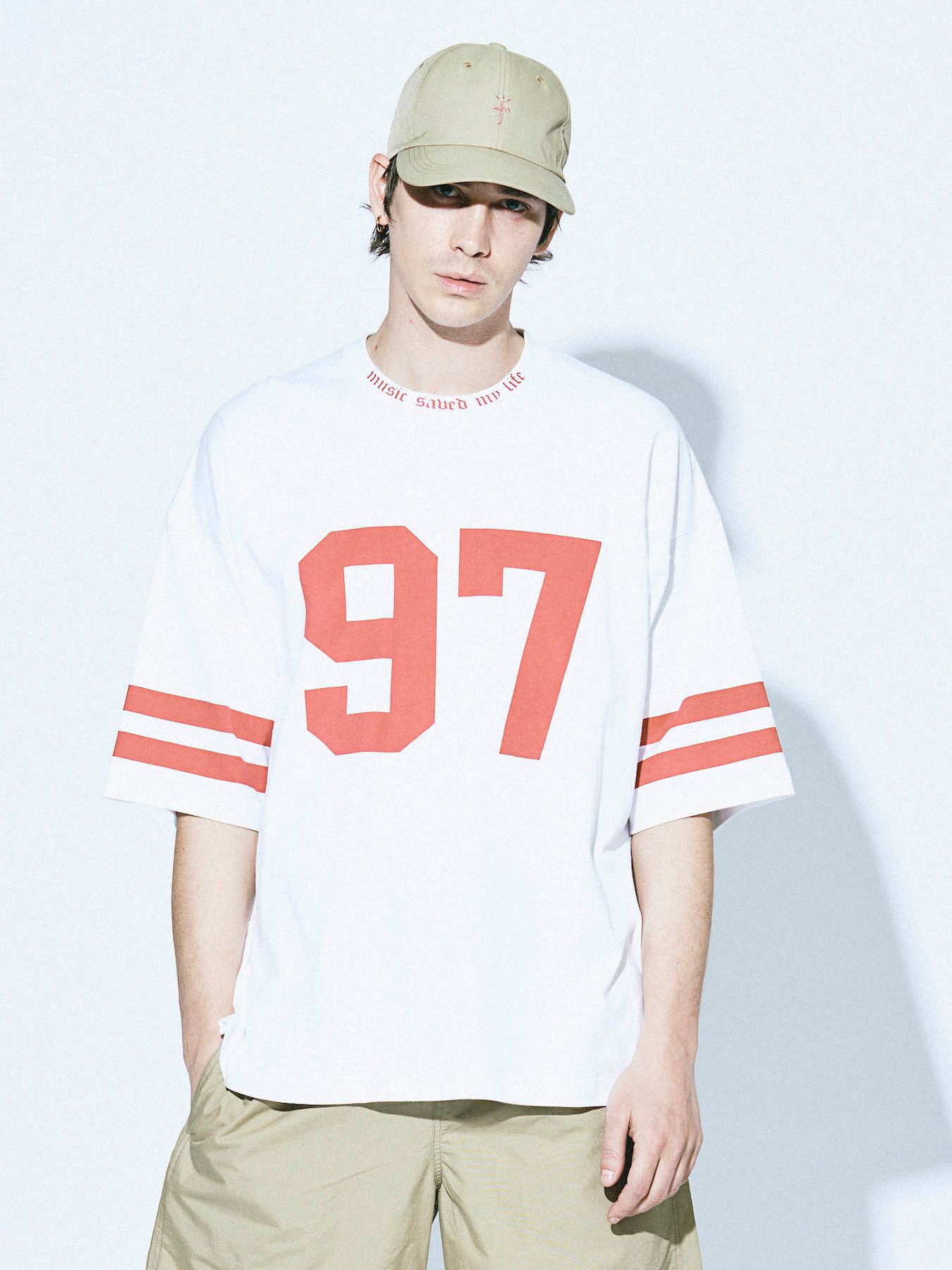 フットボールビック Tシャツ (ホワイト) / FOOTBALL BIG TEE (WHITE)