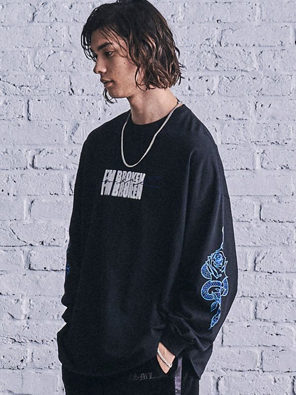 I'M BROKEN L/S T-SHIRT (BLACK)