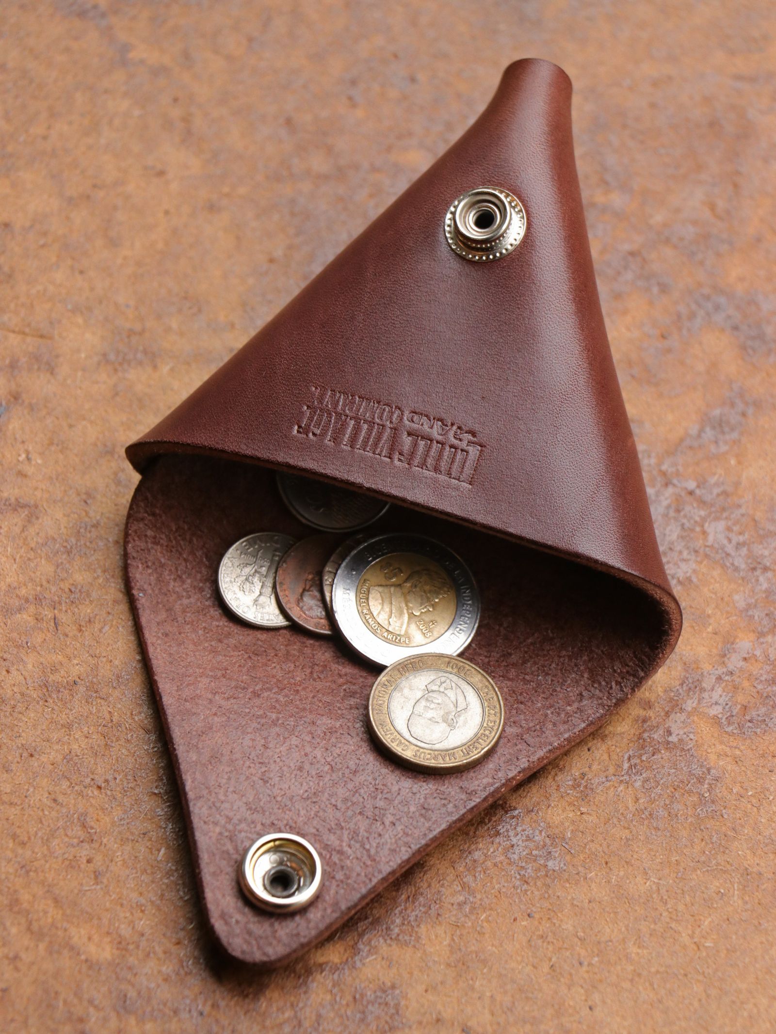 コインケース "ドリトス" (ブラウン×真鍮) / COIN CASE "DORITOS"(BROWN×BRASS)