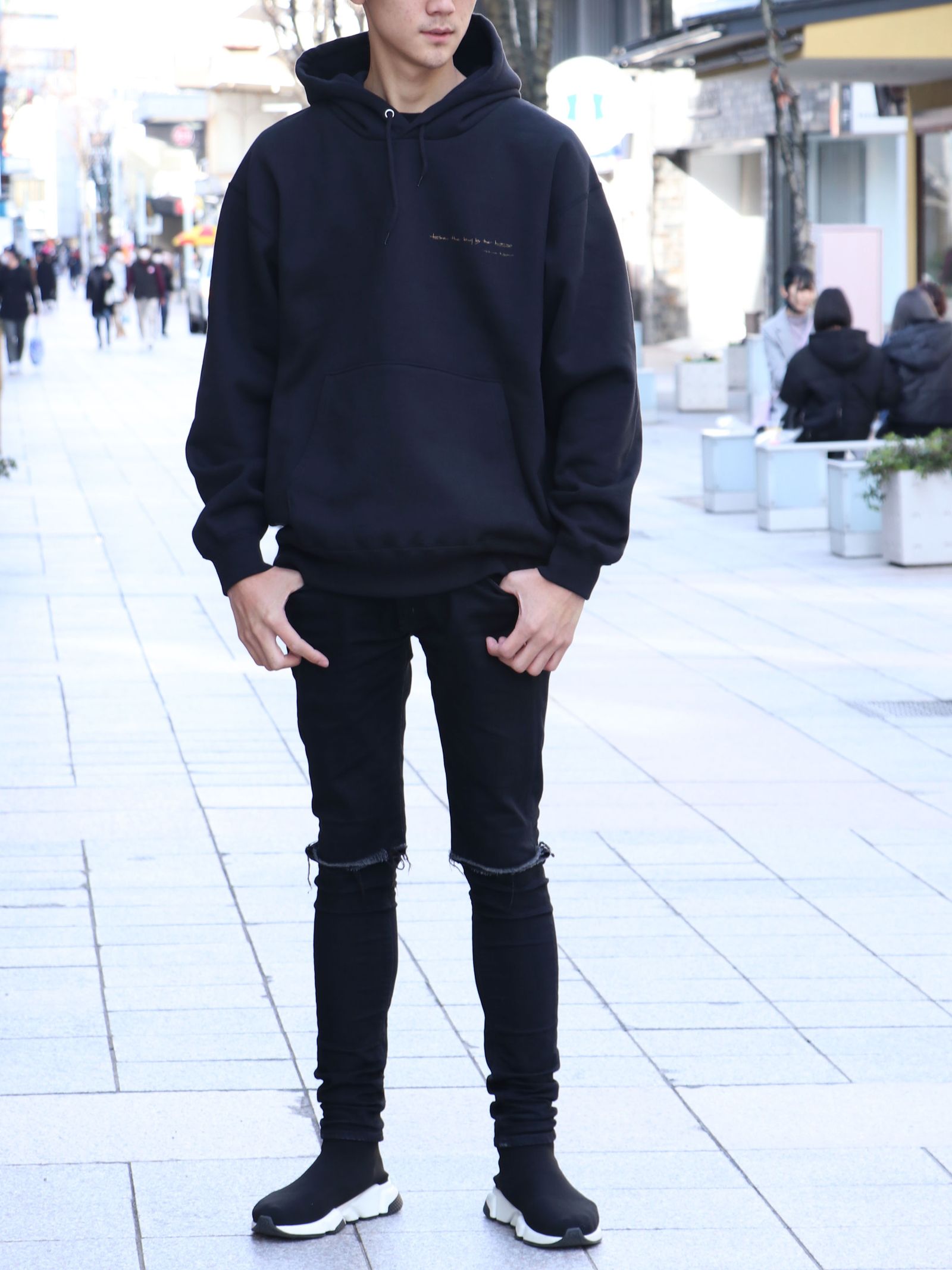 "Year of the ox"オリジナルヘビーオンスパーカー(ブラック) / "Year of the ox"  ORIGNAL HEAVY OZ PULLOVER (BLACK)
