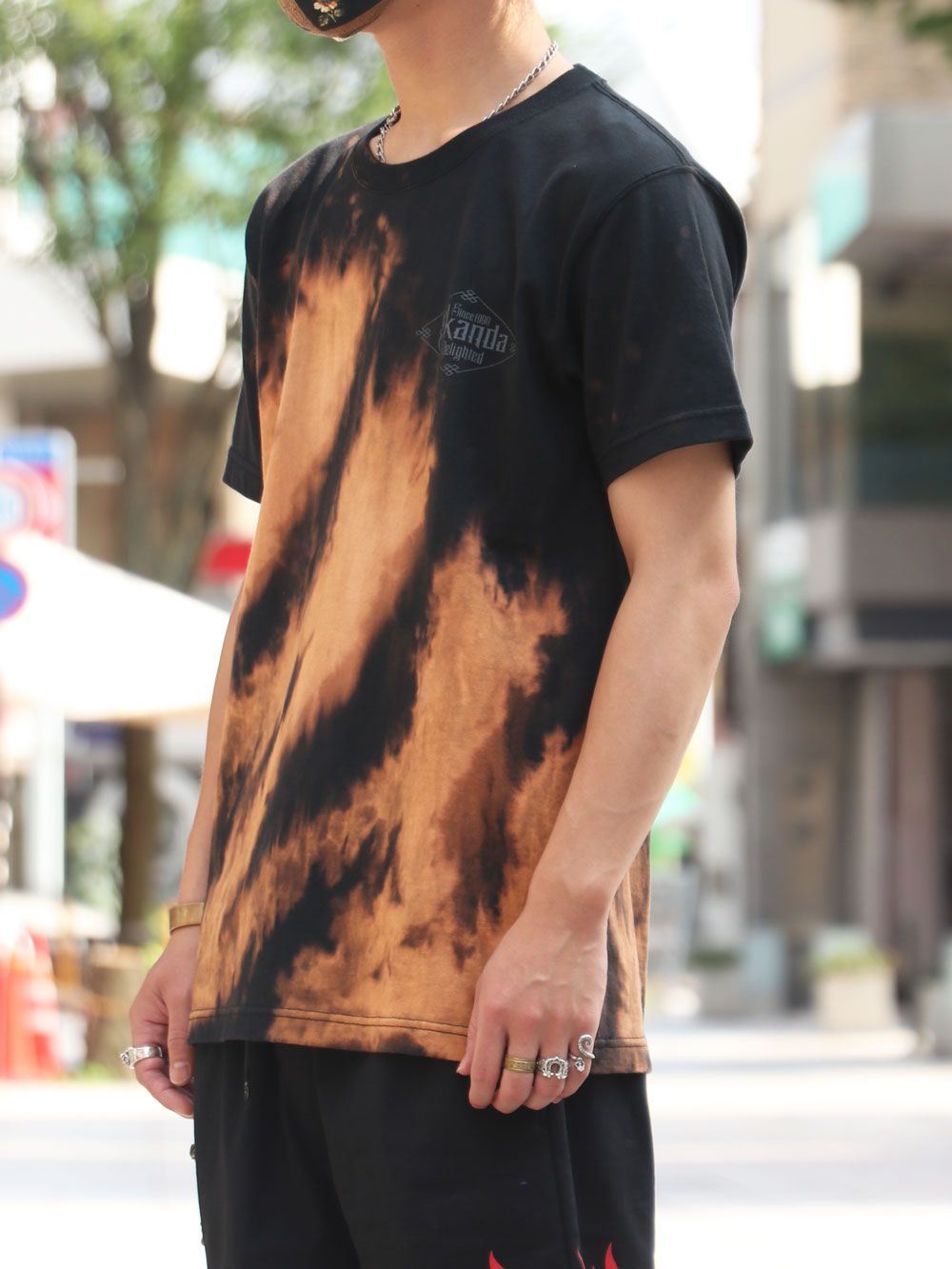 SKANDA オリジナルブリーチTシャツ / SKANDA ORIGNAL BLEACH TEE