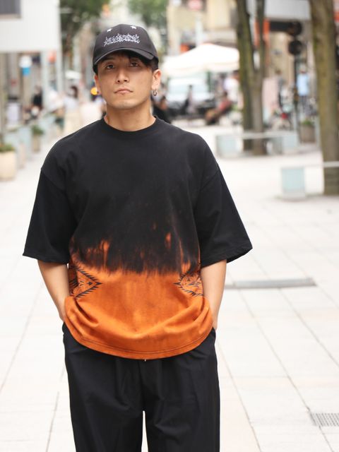 SKANDA オリジナルブリーチ ビッグTシャツ / SKANDA ORIGNAL BLEACH BIG TEE