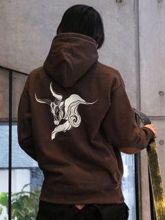 "Year of the ox"オリジナルヘビーオンスパーカー(ブラウン) / "Year of the ox"  ORIGNAL HEAVY OZ PULLOVER (BROWN)