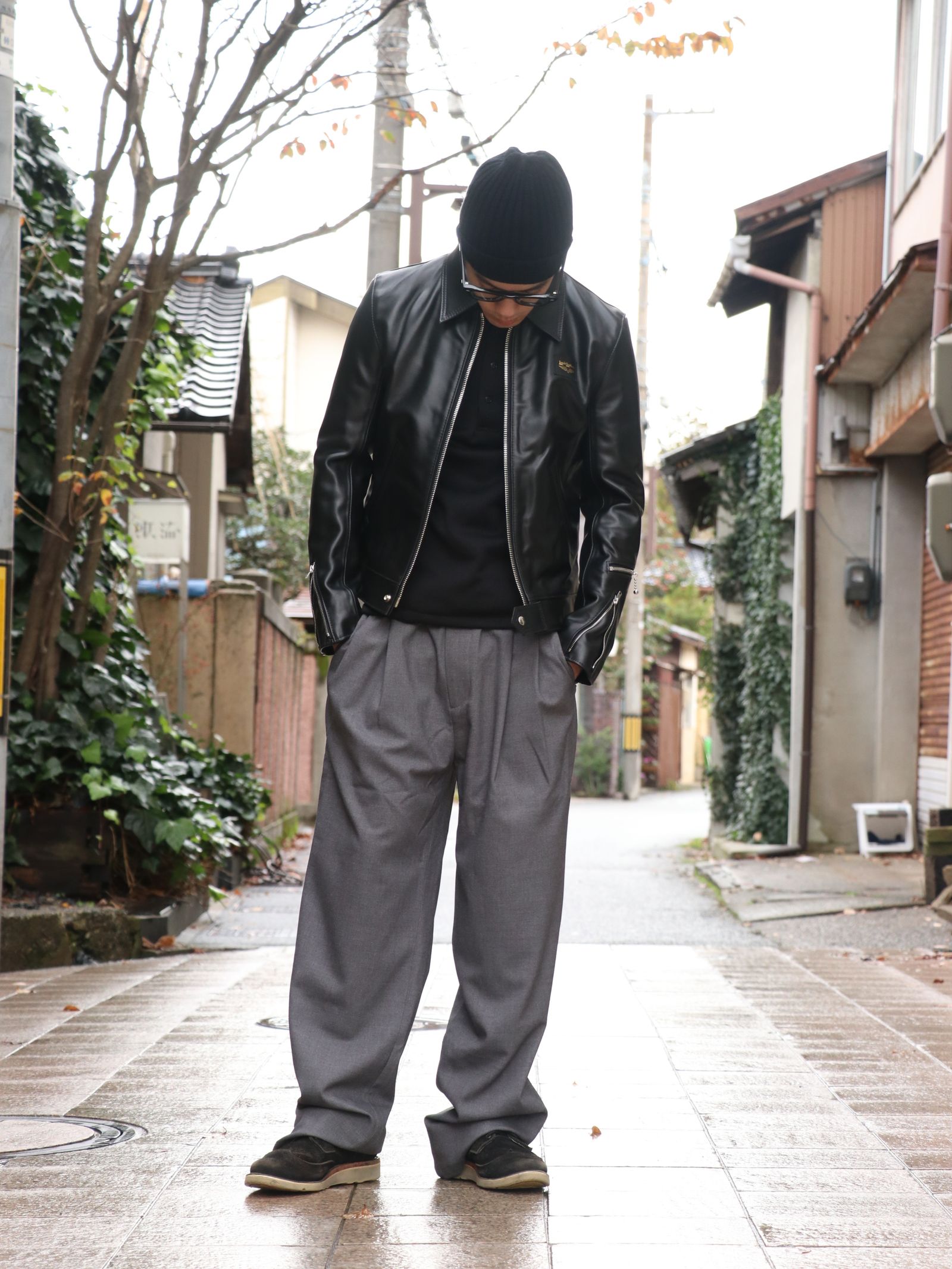 EFFECTOR × LEWIS LEATHERS / AVIAKIT EYEWEAR SILVER HINGES (CLEAR LENS)