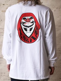 "達磨" L/S TEE (WHITE)