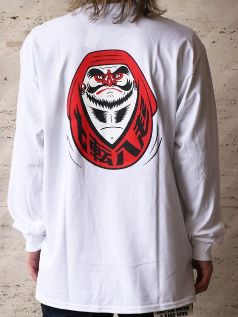 "達磨" L/S TEE (WHITE)
