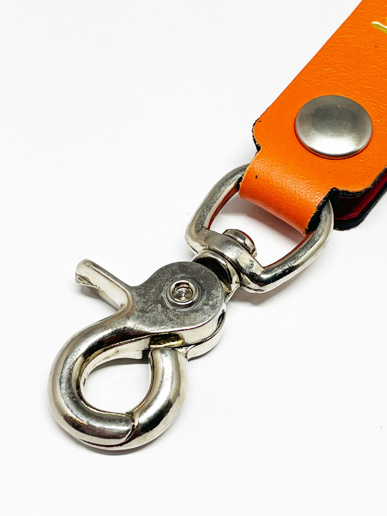 LEWIS LEATHERS BELT LOOP KEYRING Mk2 (ORANGE)