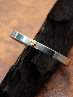 スモール ピース バングル (銀 x 金) / SMALL PEACE BANGLE (SILVER925 x k18 GOLD)