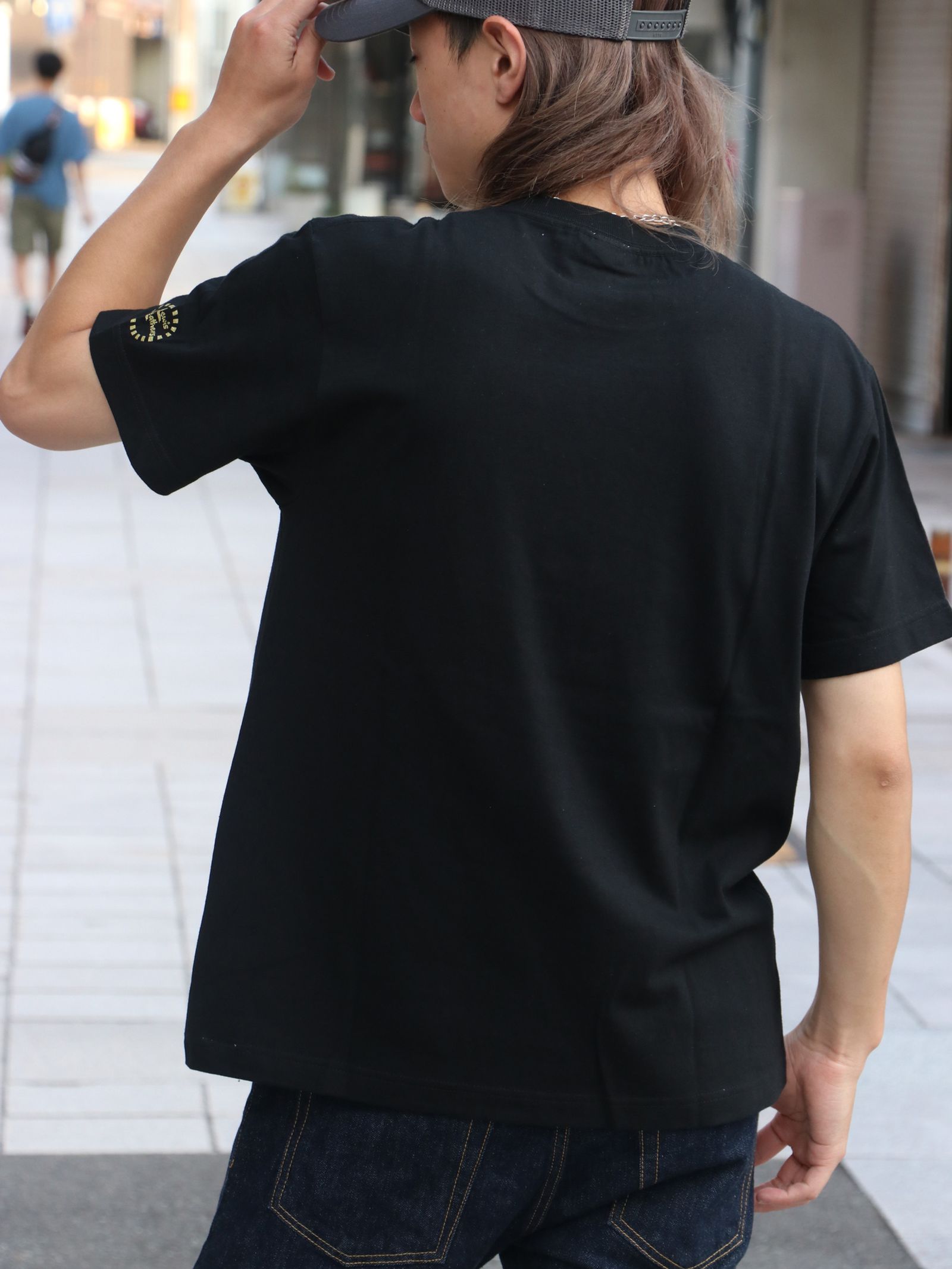EROSTIKA × LEWIS LEATHERS "vol.1" S/S T-SHIRTS (BLACK)
