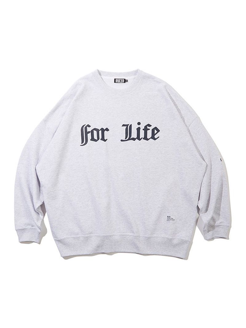 FOR LIFE 10oz. FAT SWEATSHIRT(GRAY,BLACK)