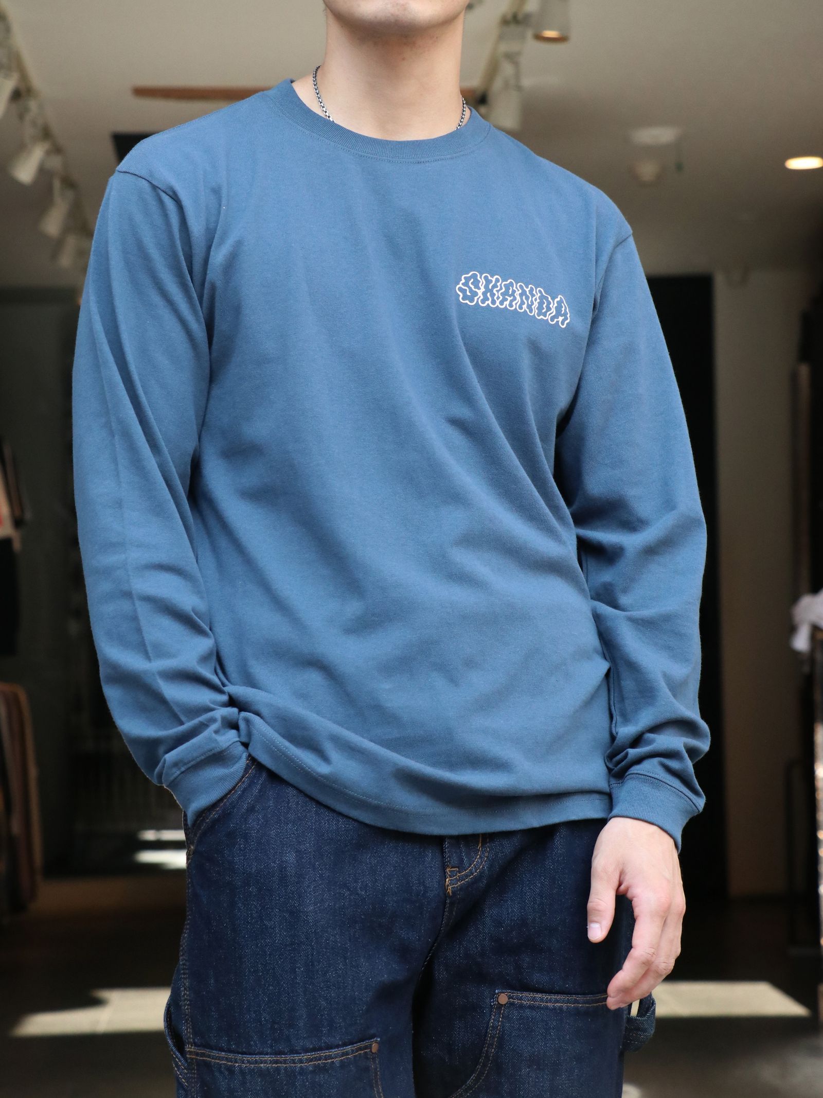 "S"LADY L/S TEE（デニム）