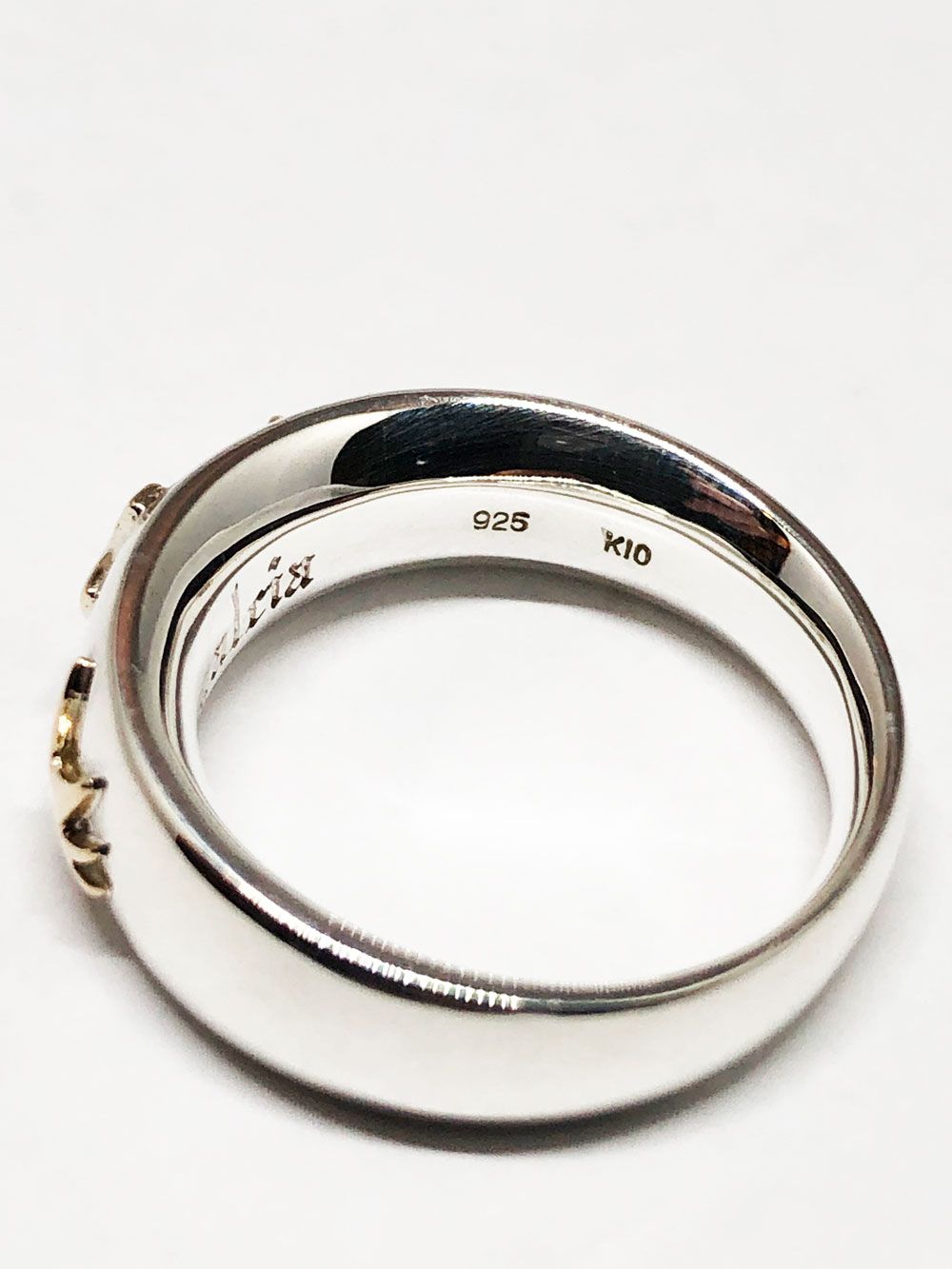 SWALLOW& CROSS RING (SILVER925×K10YG)