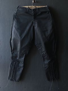 BLACK CHINO SHERIFF BREECHES (MIDNIGHT BLACK)