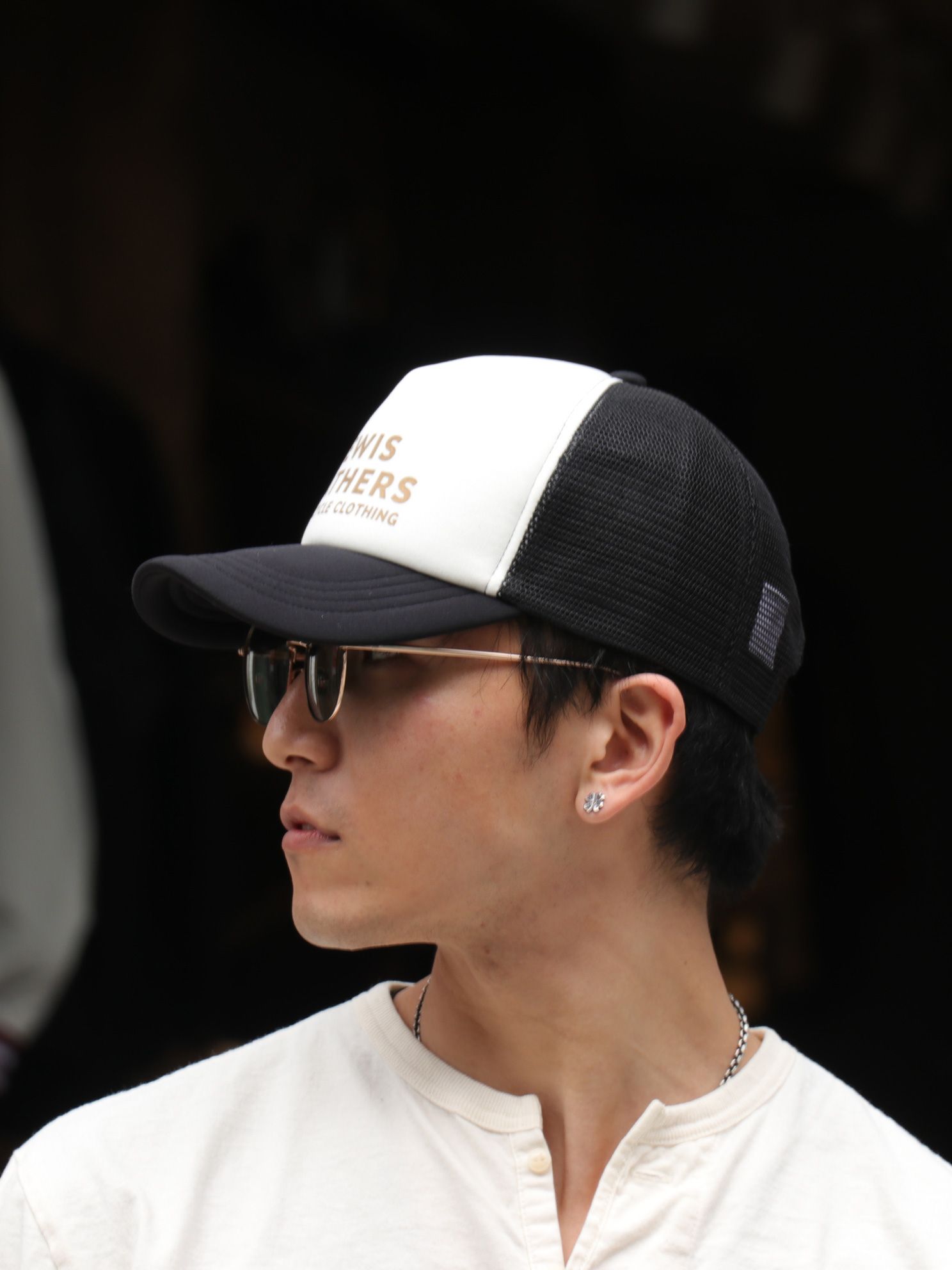 Lewis Leathers - 【即日発送可能】LEWIS LEATHERS MESH CAP (BLACK