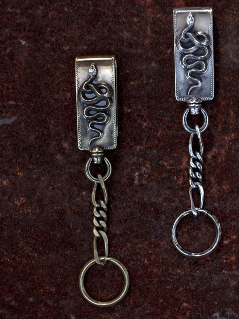 【即日発送可能】SNAKE CLIP TYPE KEYCHAIN (BRASS)