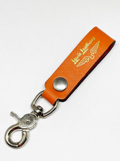 LEWIS LEATHERS BELT LOOP KEYRING Mk2 (ORANGE)