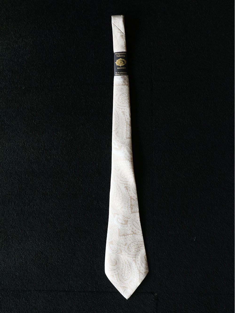 PAISLEY NECK TIE (WHITE)
