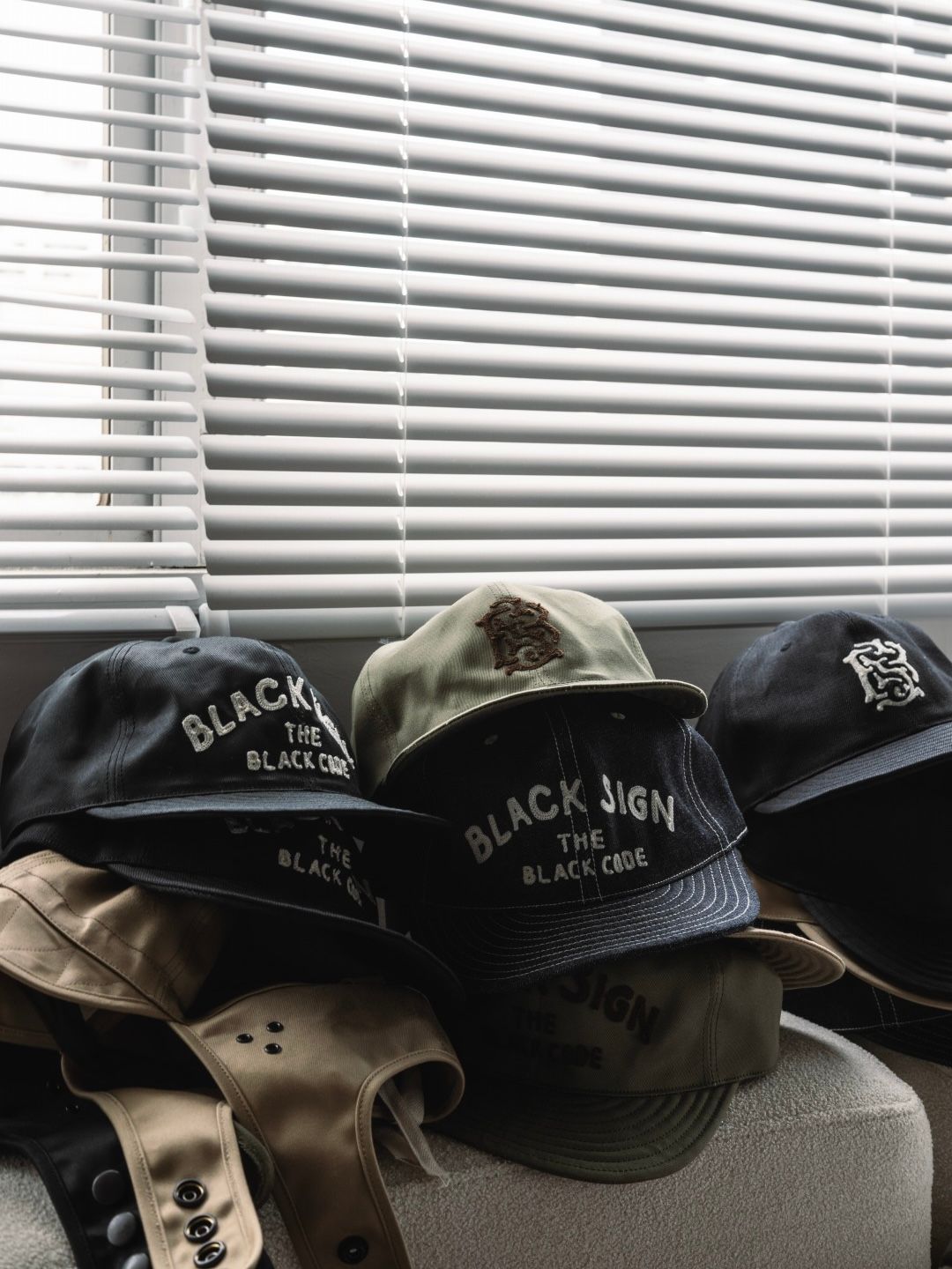 BS TRUCKER CAP (BLACK CHINO)