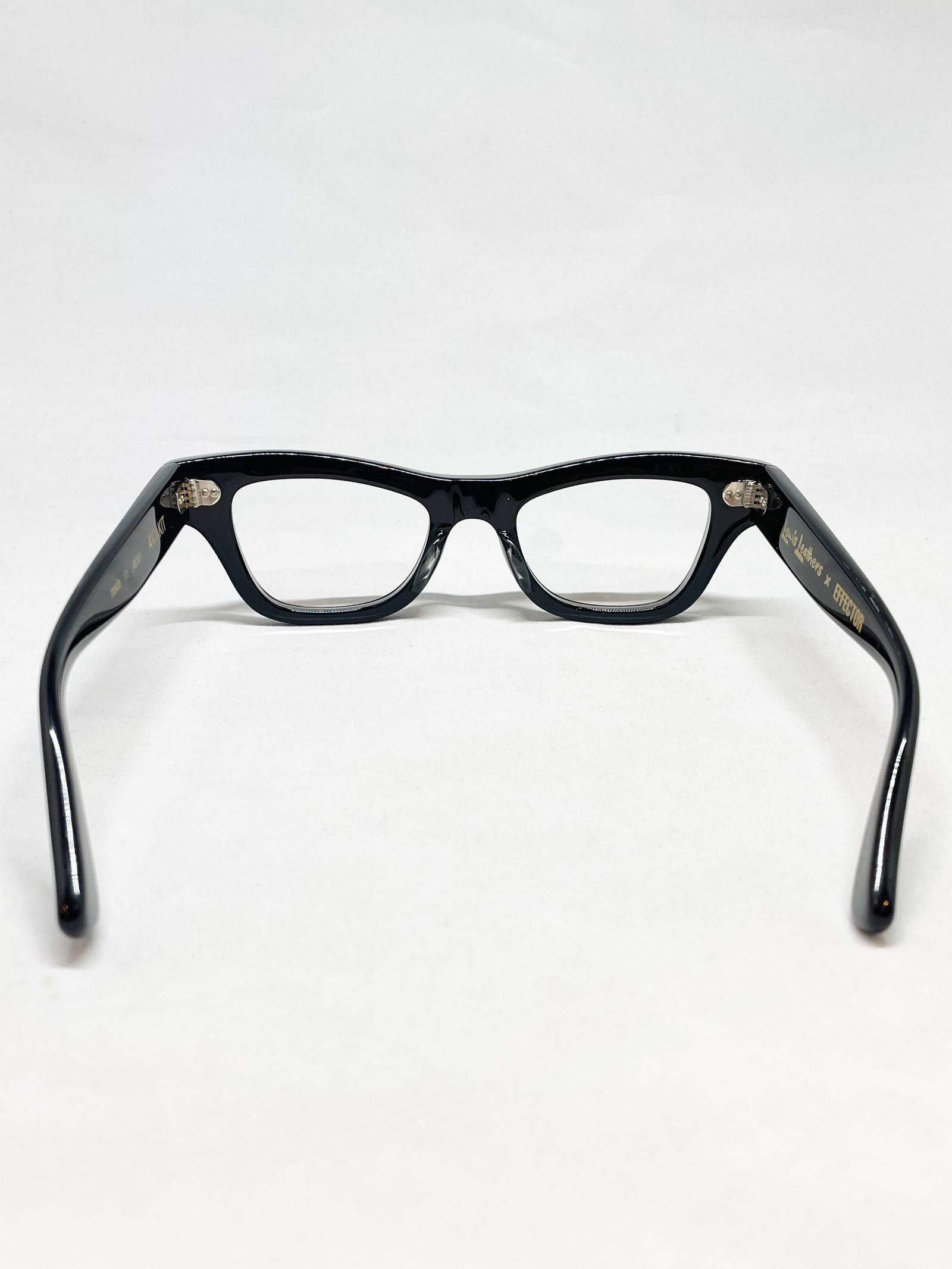 EFFECTOR × LEWIS LEATHERS / AVIAKIT EYEWEAR SILVER HINGES (CLEAR LENS)