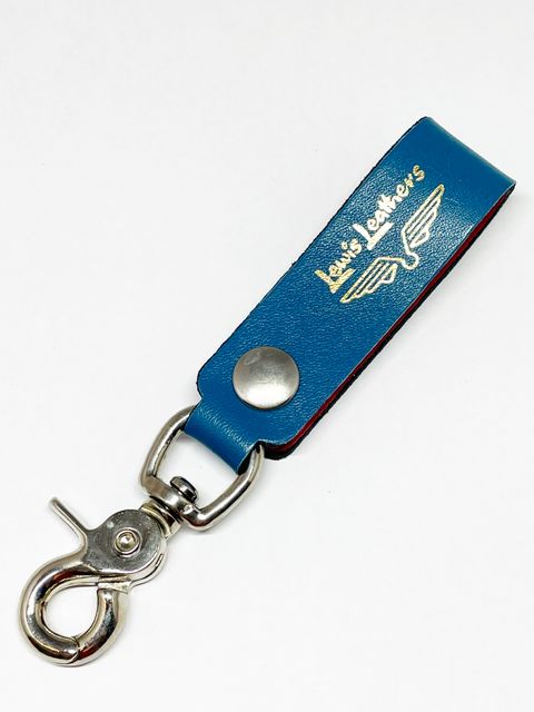 LEWIS LEATHERS BELT LOOP KEYRING Mk2 (VINTAGE TURQUOISE)