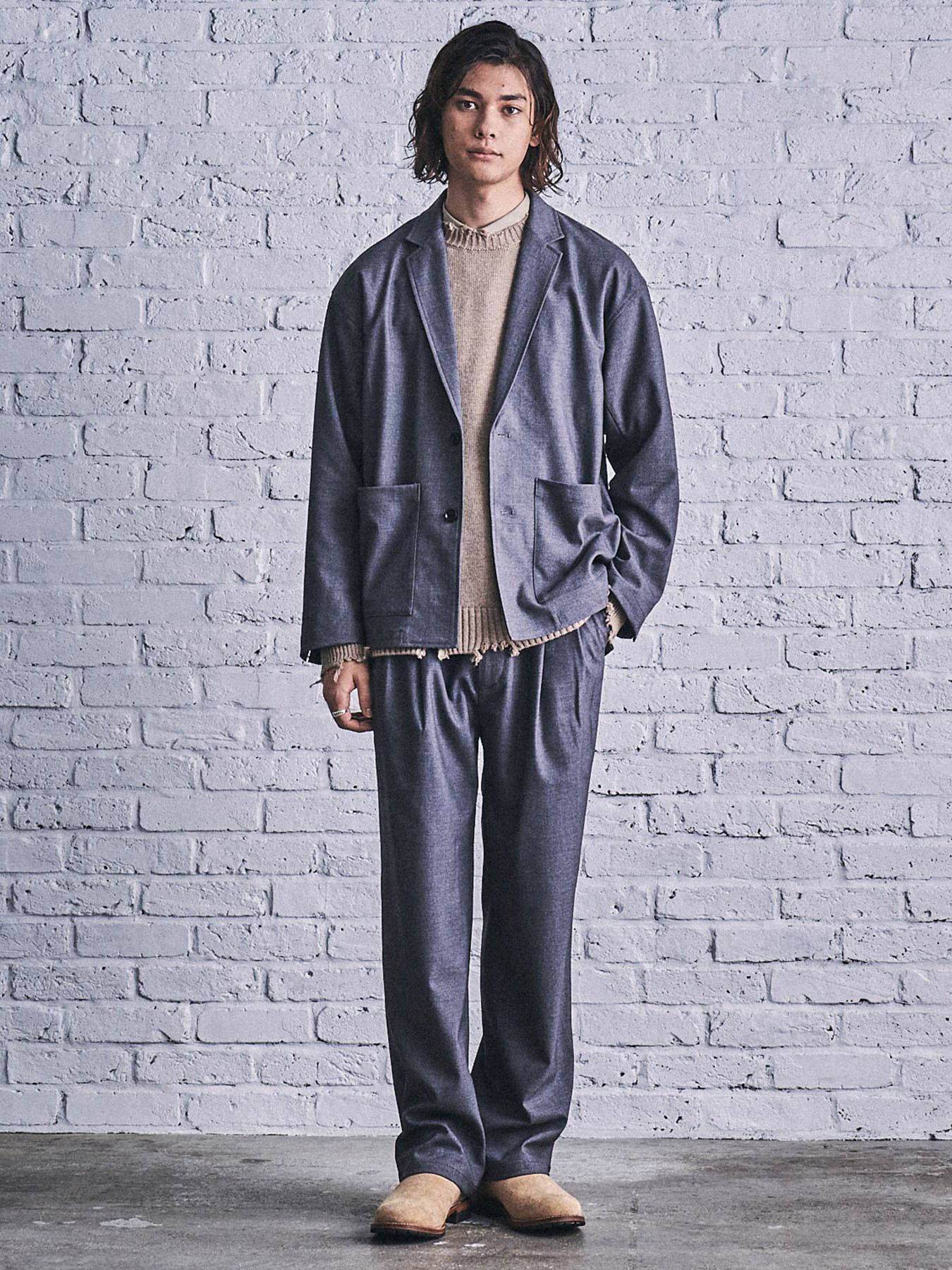 ワイド スラックス / WIDE SLACKS (CHARCOAL GRAY)