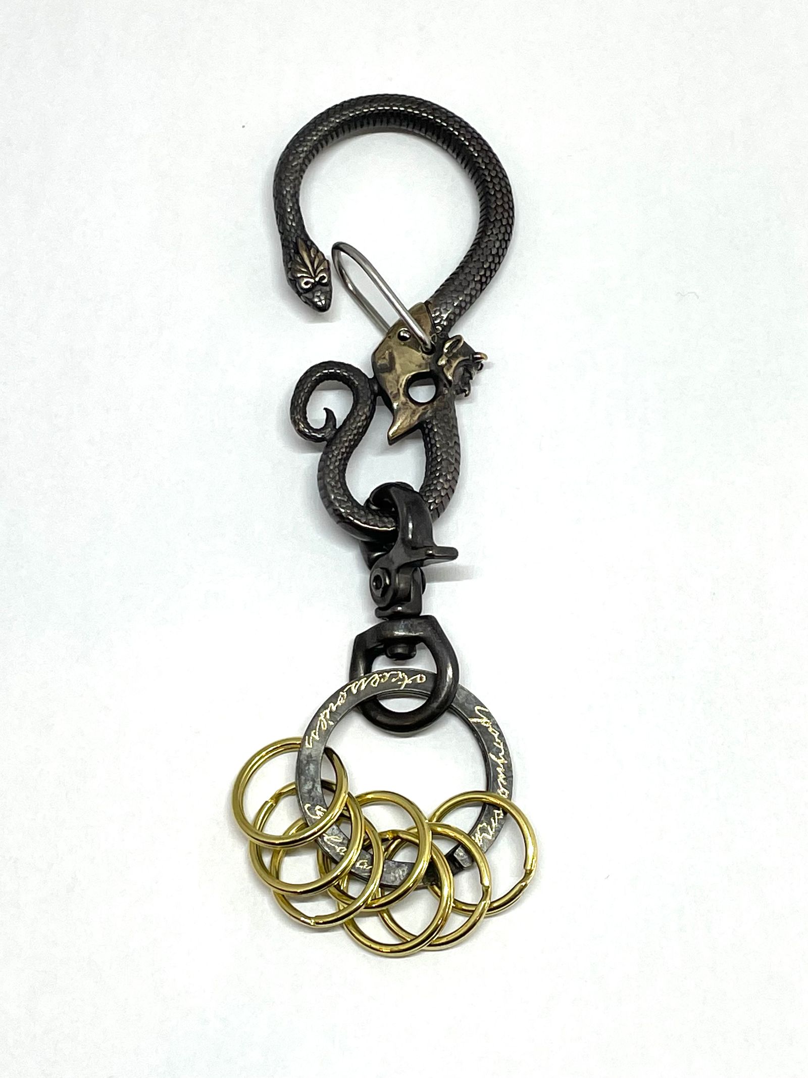 BLACKSNAKE & DEVIL KEYHOLDER(BRASS)