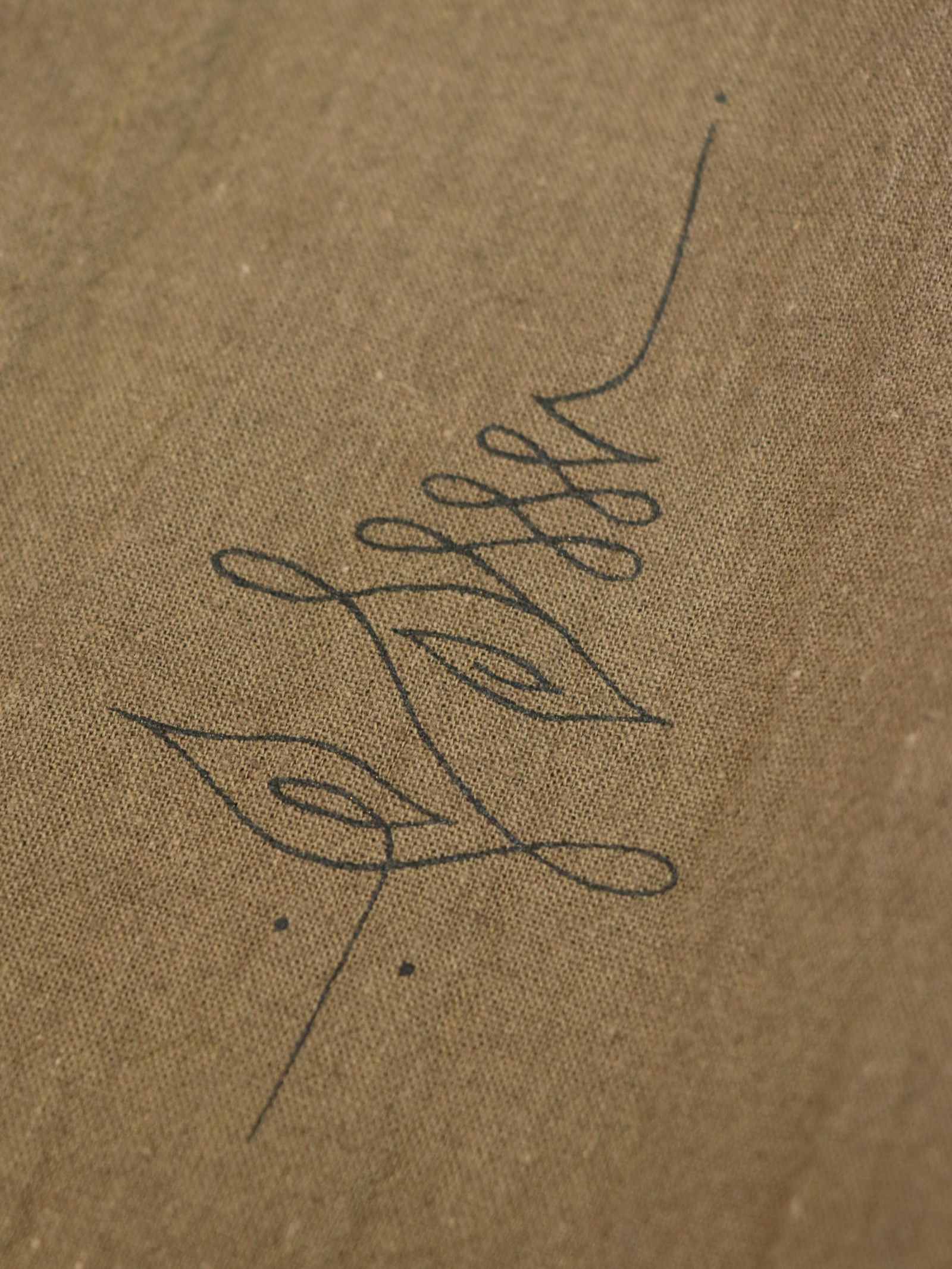 トライバル リネン ワークコート / TRIVAL LINEN WORK COAT  (KHAKI)